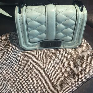 Rebecca Minkoff mini Love Leather Crossbody - mint